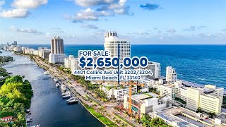 4401 Collins Ave Unit 3202/3204, Miami Beach, FL 33140