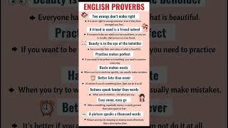 English proverbs #learnenglish #englishpractice #grammar #vocabulary #spokenenglish #viral #shorts