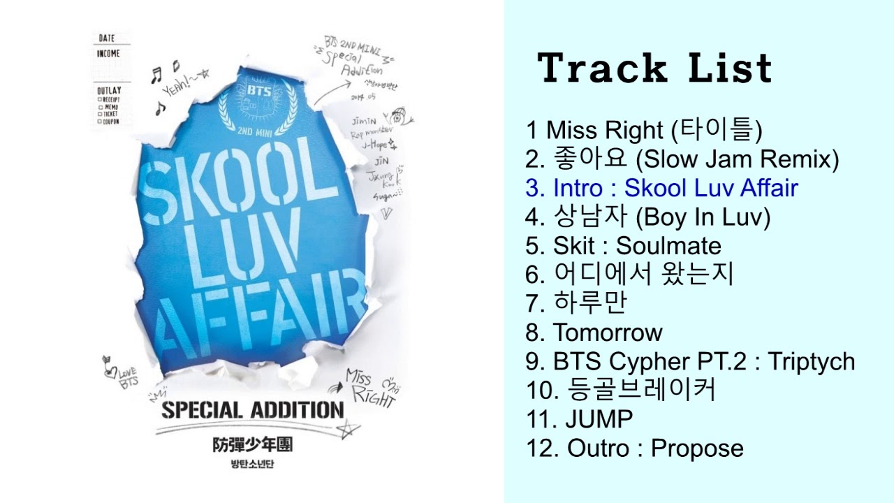 [Full Album] 방탄소년단(BTS) - Skool Luv Affair Special Addition (NO AD ...