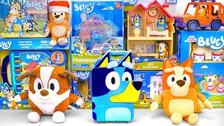 Bluey Toy Collection Unboxing Review 💙 Bluey Mini Home Playset \u0026 Bluey Heeler Family Road Trip 4WD