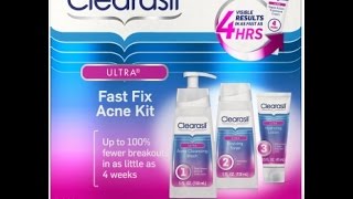 Clearasil Ultra Fast Fix Acne Kit Review