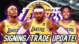 Lakers Re-Signing UPDATE on Carmelo Anthony + The PROBLEM w/Trading for Buddy Hield/Myles Turner!