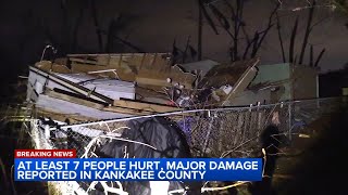 Several injured from storm damage in Kankakee