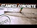 STAMPED CONCRETE // DIY CONCRETE OVERLAY