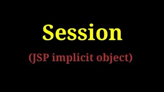 JSP - 6 Session - (getAttribute/setAttribute)