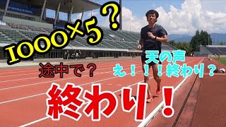 【スピード練習】1000m×5本??真夏の地獄のトレーニング トレラン練習