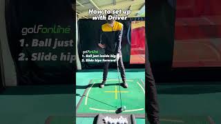 How to set up with driver #golftips golf