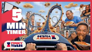 5 Minute Roller Coaster Countdown Timer | 4K