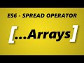 JavaScript ES6 Arrays Spread Operator