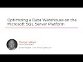 Microsoft SQL Server Skills: Optimizing a Data Warehouse Course Preview