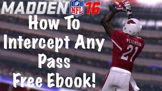 How To Intercept Any Pass In Madden 16 | Madden 16 Gameplay Tutorial