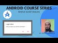 Simple Alert Dialog Box | Android Studio | Dialog box with Button | Android Series
