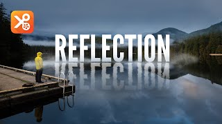 How to Create a Text Reflection Effect in YouCut?🌊 | Video Editing Tutorial |