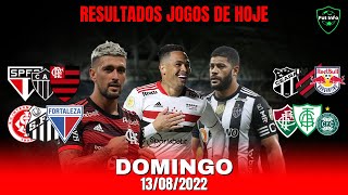 RESULTADOS JOGOS DE HOJE - RESULTADOS JOGOS DESTE DOMINGO PELO BRASILEIRÃO 2022 | 14/08/2022