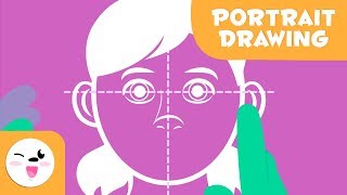 Learn how to draw portraits - How to draw a face step-by-step - Easy tutorial for kids