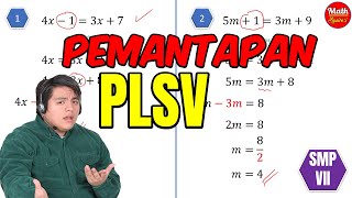 PEMANTAPAN PLSV (Persamaan Linear Satu Variabel)