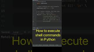 Python execute shell commands