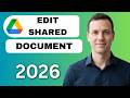 How to edit shared document Google Drive (full guide 2026)