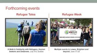 Academics and advocates: How can research and refugee action inform each other in Sussex?