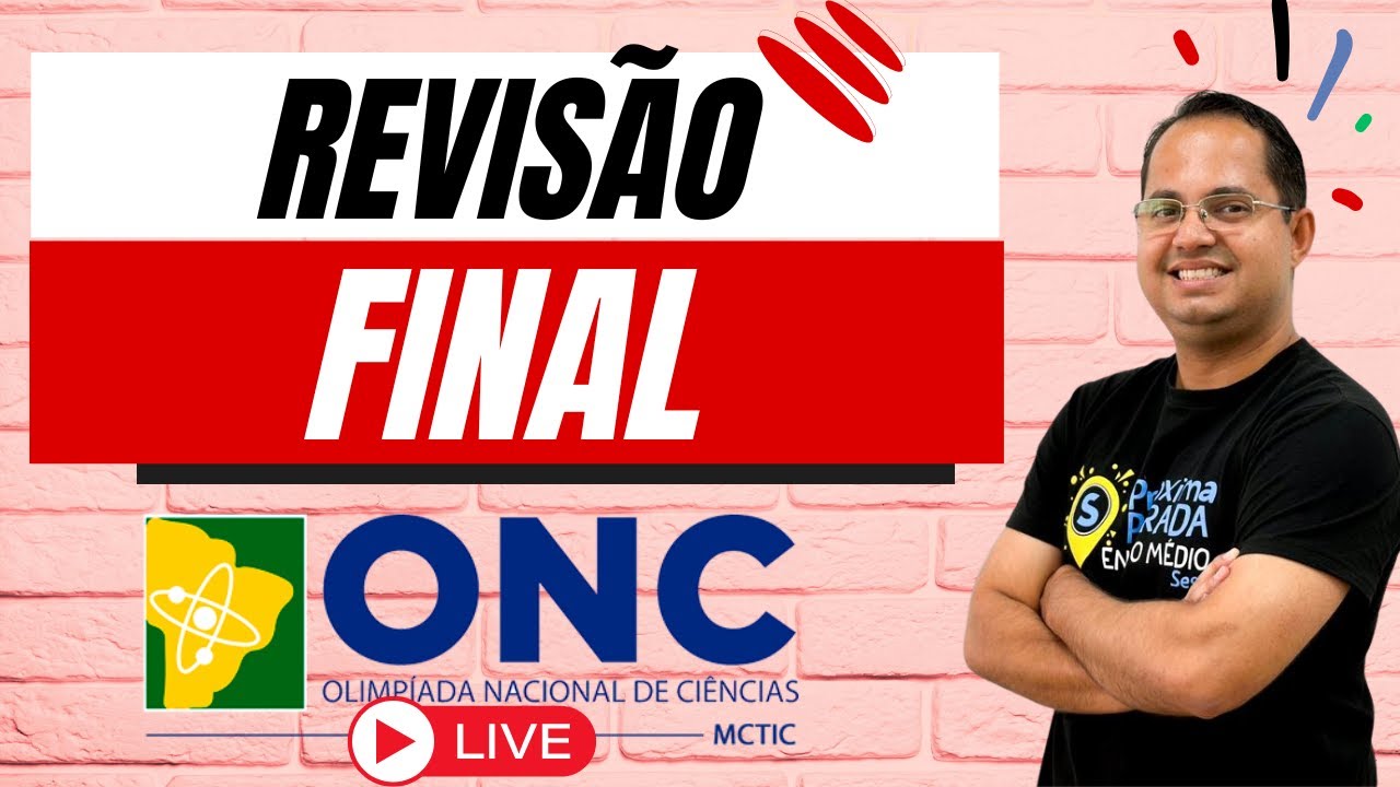 PREPARAÇÃO FINAL PARA A ONC: REVISÃO PARA ARRASAR NA PROVA! - YouTube