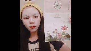 The Pure Lotus Wrinkles Treatment Lotus Leaf 2 Steps Mask