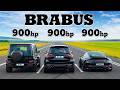 Brabus 900 Rocket R v 900hp AMGs: DRAG RACE