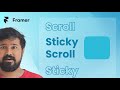 Level Up Your Designs: Framer Tutorial for Custom Sticky Scrolling (Beginner Tutorial)