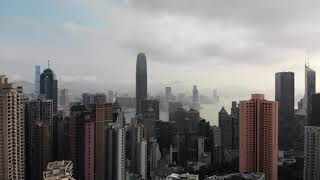 Victoria Peak - 2K - Hong Kong City - DJI Mavic Air 2 - Mid Levels