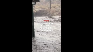 See how rare storm is pummeling California