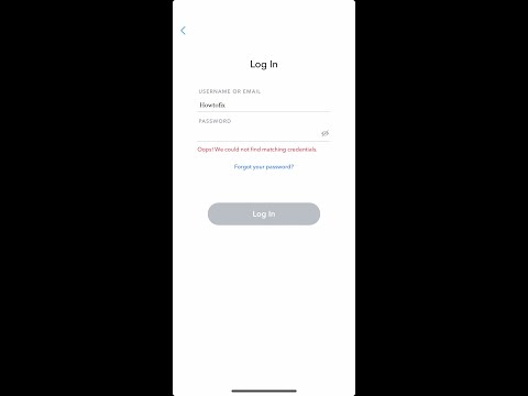7 Ways To Fix Snapchat Oops! We could not find matching credentials
