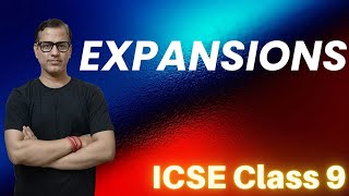 Expansions ICSE Class 9 | Expansions Maths ICSE | @sirtarunrupani