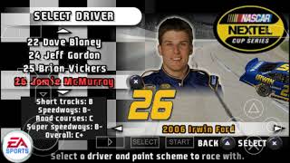 NASCAR PSP - NEXTEL CUP All Drivers \u0026 Paint Schemes