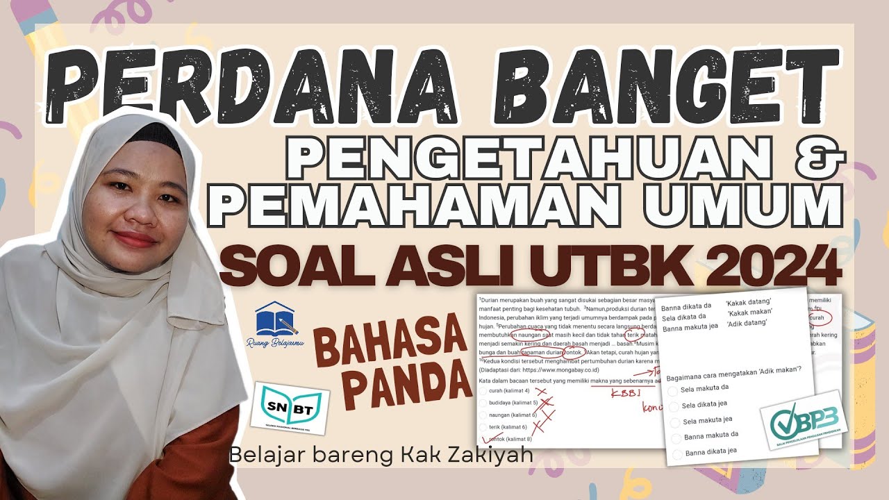 PENGETAHUAN DAN PEMAHAMAN UMUM (PPU) SOAL ASLI UTBK 2024 - YouTube