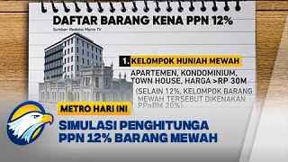 Tak Perlu Resah, PPN 12% Hanya Untuk Barang Mewah - [Metro Hari Ini]