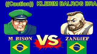 Street Fighter II': Champion Edition - ((Caution)) vs KLEBIM BALROG BRA FT5