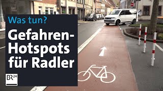 Gefährliche Stellen für Radfahrer: Drei Beispiele wie Kommunen damit umgehen | Abendschau | BR24