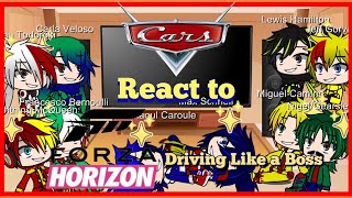 Pixar Cars (WGP Racers) React to Real Cars (Forza Horizon Driving Like a Boss) | Gacha Club| Part 22