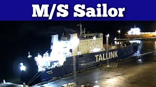 Tallink: M/S Sailor leaving Paldiski