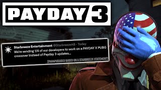 Payday 3 Has Lost Developers... for a PUBG Crossover.