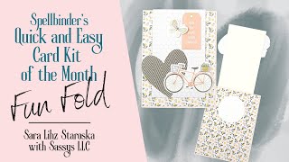 EASY Fun Fold with Spellbinders Quick and Easy Card Kit January 2023