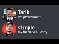 I forced this CSGO Pro to play Valorant with me...