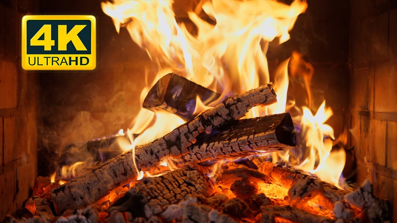 π₯ Cozy Night by the Fireplace 4K (12 HOURS). Fireplace with Burning Logs and Crackling Fire Sounds