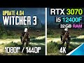 The Witcher 3 Update 4.04 | RTX 3070 8GB | All Settings! + i5 12400F