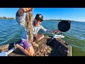 Cooking FRESH CAUGHT Shrimp ON the BOAT! Shrimp Baiting Season!