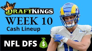 NFL DraftKings Week 10 Cash Lineup 2022 & NFL DFS Strategy