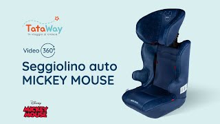 Seggiolino auto Mickey Mouse gruppo 1-2-3 (da 9 a 36 kg) | Video a 360° | art. 11029