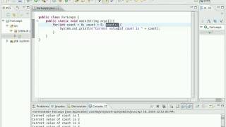 Java Video Tutorial 17: How to use For Loops