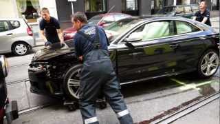 Verkehrsunfall in Wien - Audi vs. Audi