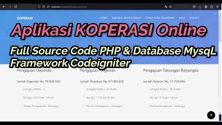 Source Code PHP Pendaftaran Koperasi Online | Aplikasi Koperasi Online | Sistem Koperasi Online