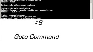 Windows Batch Scripting Tutorial Episode 8 - Goto Command